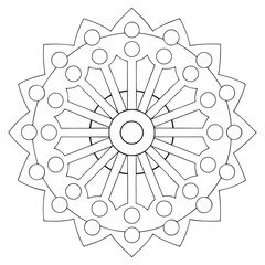 ornamental round lace pattern