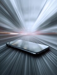 Poster - Smartphone App Crashes During Fast-Paced Motion Creation, With Blurred Background and Fading Elements Showcasing Erratic Performance