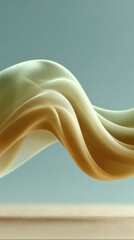 Poster - Abstract Smooth Flowing Fabric Texture in Soft Pastel Tones with Modern Minimalist Aesthetic for Stylish Interior and Textile Design Concepts