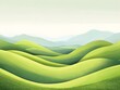 © bvbflo1 - Abstract green landscape wallpaper background illustration
