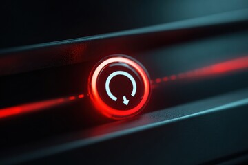 Poster - Endless Loading Symbol on Server Error Screen Indicating Connectivity Issues and Technical Difficulties