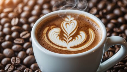 Poster - Coffee Latte or Cappuccino: choosing between these popular espresso-based beverages