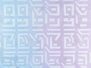 Poster - Modern abstract pattern artwork with pastel gradients and geometric design
