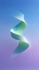 Poster - Abstract Paper Curve in Blue Purple Gradient