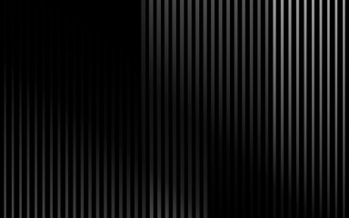 Poster - Dark abstract vertical stripes minimalist background texture black pattern futuristic