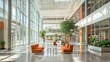 © syauqi - Bright and Spacious Modern Office Lobby Interior