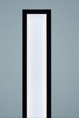 Poster - Black Frame with White Vertical Rectangle Minimalist Design