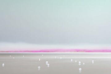 Poster - Blurred Misty Background in Beige and Antique Rose