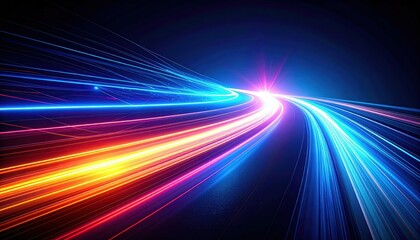 Poster - Dynamic Pathway of Glowing Energy Pulses in Abstract Form