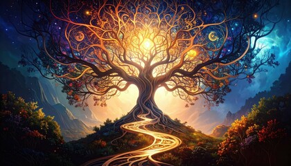 Poster - Abstract Visual Representation of Branching Pathways and Ideas