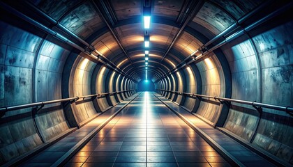 Poster - Mysterious Underground Pathway with Sense of Urgency