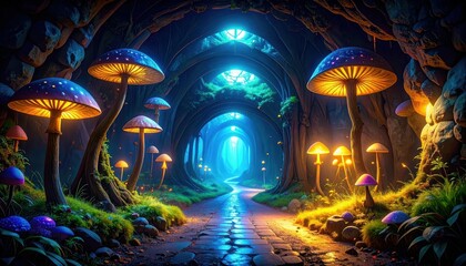 Poster - Hidden Pathway Illuminated by Ancient Phosphorescent Fungi