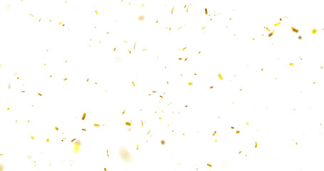 Colorful Confetti against a White Background Tranparent BG Confeti. Confetti partical isolated background. 3d Rendering Transparent Confetti. Confetti Celebrations Party Background Design.