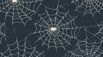Spooky spider webs pattern