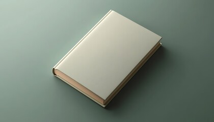 Wall Mural - White marble book isolated on white background. 3d render illustration.