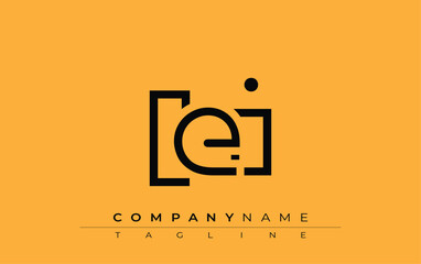 Poster - LEI abstract letter design. Modern Business Logo Design With Abstract Typography and Contemporary Style