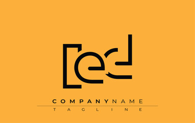 Poster - LED abstract letter design. Modern Business Logo Design With Abstract Typography and Contemporary Style