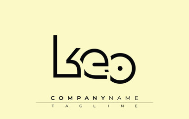 Poster - KEO abstract letter design. Modern Business Logo Design With Abstract Typography and Contemporary Style