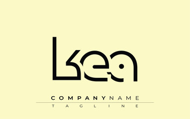 Poster - KEA abstract letter design. Modern Business Logo Design With Abstract Typography and Contemporary Style