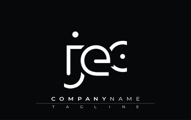 Poster - JEC abstract letter design. Modern Business Logo Design With Abstract Typography and Contemporary Style