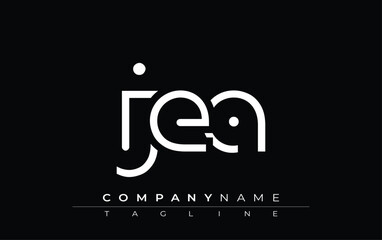 Poster - JEA abstract letter design. Modern Business Logo Design With Abstract Typography and Contemporary Style