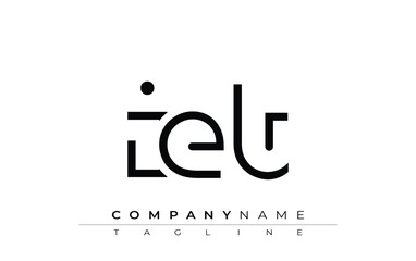 Poster - IET abstract letter design. Modern Business Logo Design With Abstract Typography and Contemporary Style