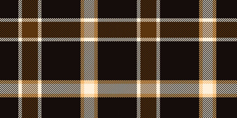 seamless black, brown, and cream tartan plaid pattern with diagonal stripes. geometric checkered des