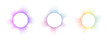 © Sviatlana - A set of multicolor equalizers made of burst beams . Radial sound, neon sound waves. Music symbol, circular sound waves, digital communication. Vector radial spectrum.
