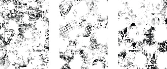 Aufkleber - Grunge Urban Backgrounds set.Texture Vector.Dust Overlay Distress Grain ,Simply Place illustration over any Object to Create grungy Effect .abstract,splattered , dirty, texture for your design.
