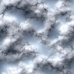 Poster - Explore the intricate details of a light gray marble texture featuring seamless patterns and an ultra-realistic look on a white background SEAMLESS PATTERN