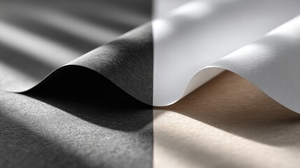 Poster - Geometric design showcases a dark gray paper texture, creating a modern minimalistic background with ample text space for creativity