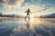 © Ruslan - Performing graceful spins on a frozen lake during winter practice