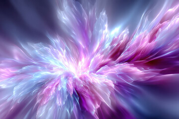 Poster - Colorful cosmic explosion with vibrant hues in a swirling, ethereal display