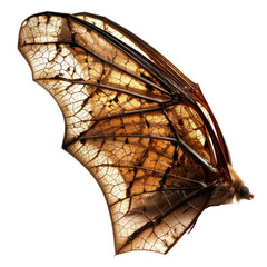 Poster - Detailed close up of butterfly wing showcases intricate patterns and textures, highlighting its delicate structure and natural beauty. warm tones and translucent quality evoke sense of wonder