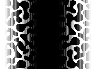 Aufkleber - Horizontal vector pattern of thin black lines on white background, Modern design element. Striped vector background for covers, packaging, advertising. Geometric shapes. Frames