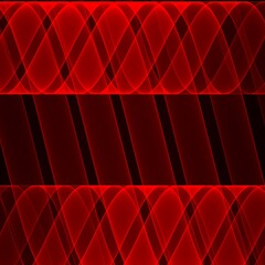 abstract red pattern featuring wavy lines and parallel bars against a dark background design element