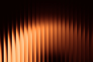 glowing white-to-orange glass gradient with soft yellow tones on a black backdrop. the composition f