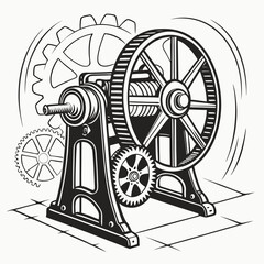 Poster - gear wheel vector