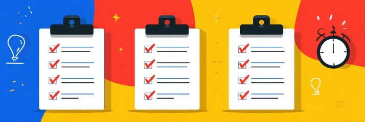 Poster - Effective Time Management Strategies for Students Using Clean Priority Blocks for Organization and Productivity