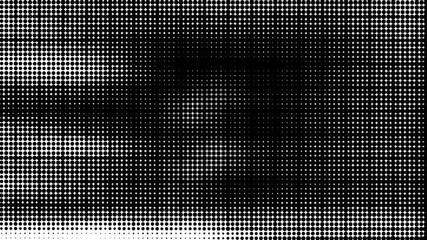 Poster - Black And White Halftone Dot Pattern Animation