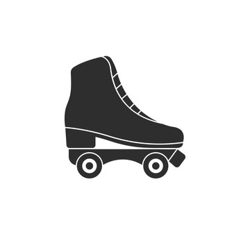 Roller Skate Icon Vector Design.