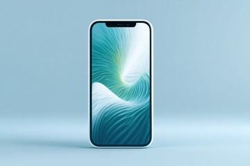 Poster - Mobile App Crash Screen Displays Abstract Geometric Distortion With Clean Left Margin During User Interaction With the Device