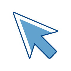 Poster - Cursor Icon in Blue Design for Digital Interface Interaction