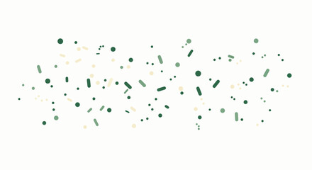 Poster - Abstract Green and Beige Confetti Scattered Background