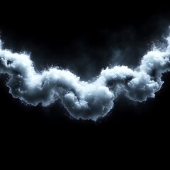 Poster - Abstract cloud formations against a dark background