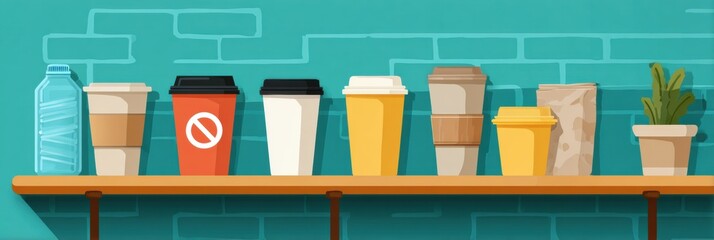 Aufkleber - Guide to Refusing Single-Use Plastics in Cafes for a Sustainable Lifestyle