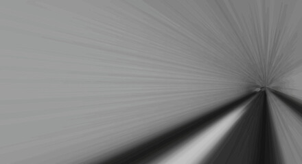Poster - Abstract grey gradient background with blurred rays shining from a central point