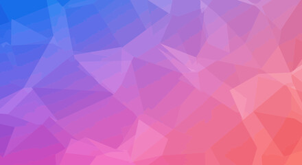 Poster - Abstract Geometric Gradient Background with Vibrant Blue Purple and Pink Tones