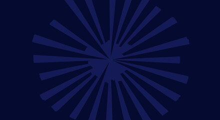 Poster - Abstract blue radial burst background illustration for creative graphic design