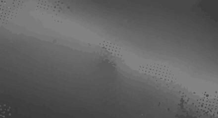 Poster - Elegant gray gradient background with halftone dots for modern design projects